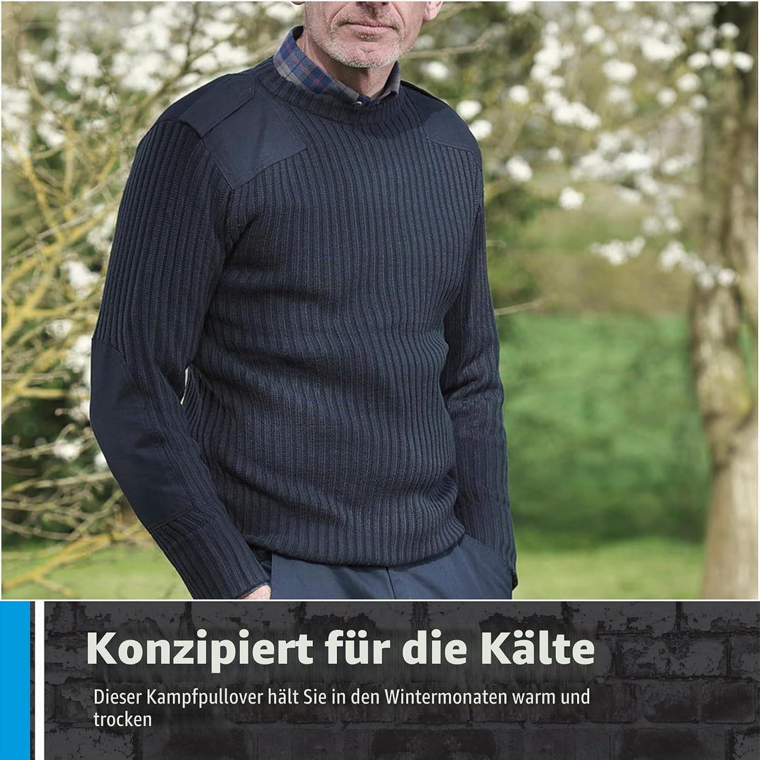 Fort Herren 120 Crewneck Combat Pullover, Olivgrün, L UK L Olivgrün, L Olivgrün