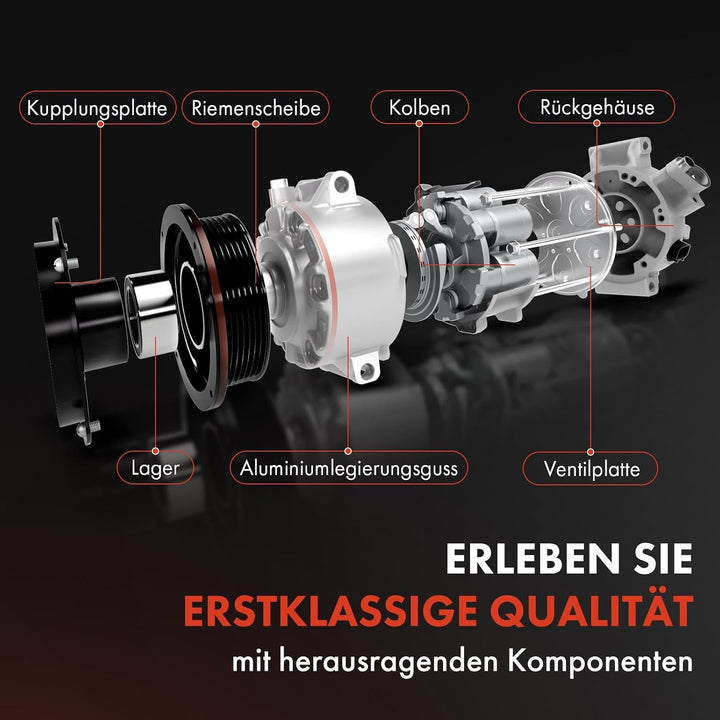 Frankberg Kompressor Klimaanlage Kompatibel mit A3 Galaxy Cordoba Ibiza II Leon Octavia II B.o.r.a G
