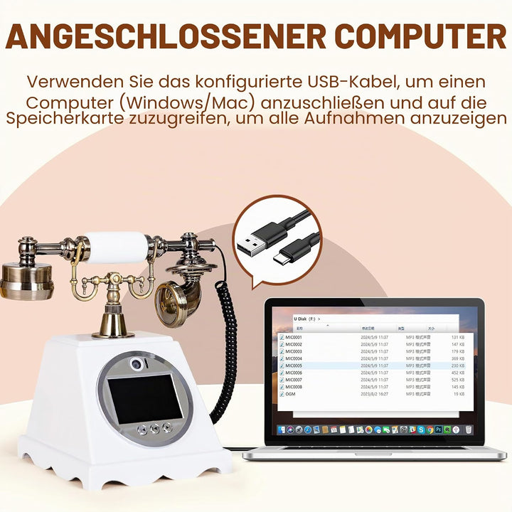 Video-Audio-Gästebuch, Hochzeitstelefon, personalisierte Video-Nachrichten, halten Sie Ihre besonder