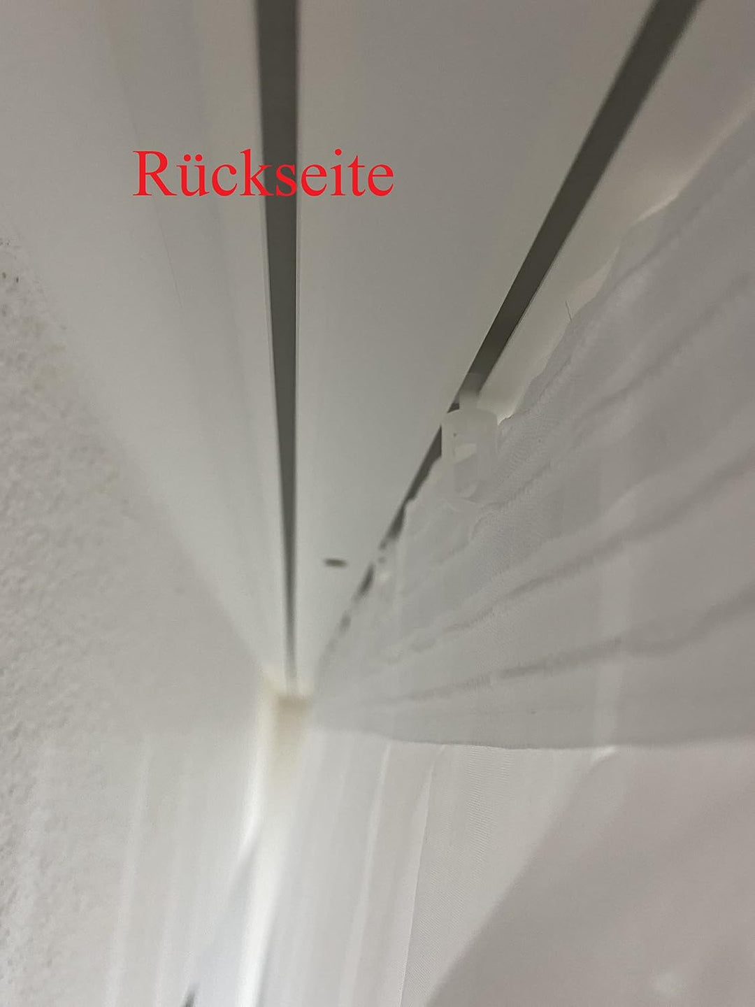 Fertiggardine weiss Store (Breite 120 cm Länge 240 cm), Breite 120 cm Länge 240 cm