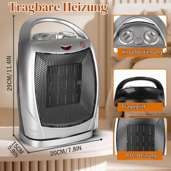 Elektrischer Heizlüfter 1500W