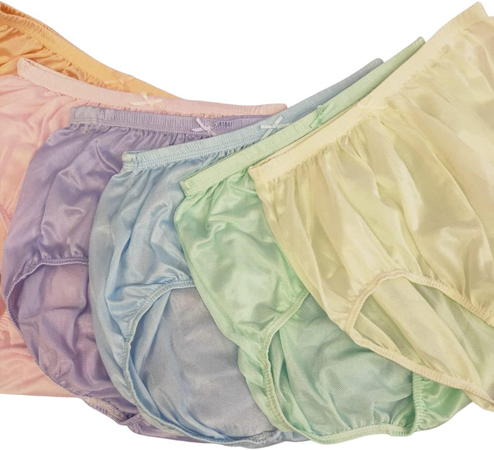 Littledream 6 Stück Vintage Plus Size 3XL durchscheinende transparente Seide Nylon Pantys Herren Dam