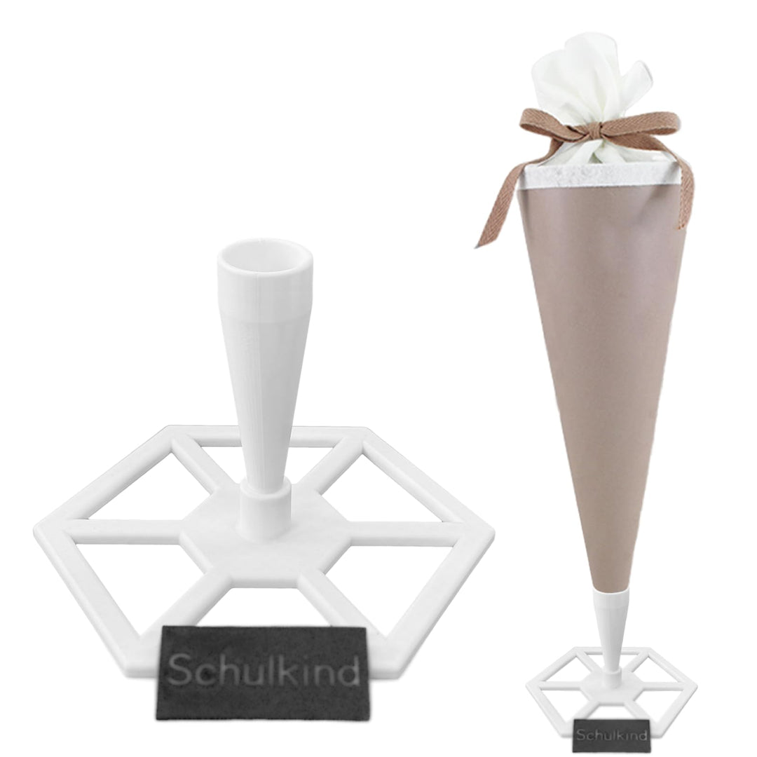 Schultüten-Ständer Weiss zuckertütenständer für eine einzelne grosse Schultüte