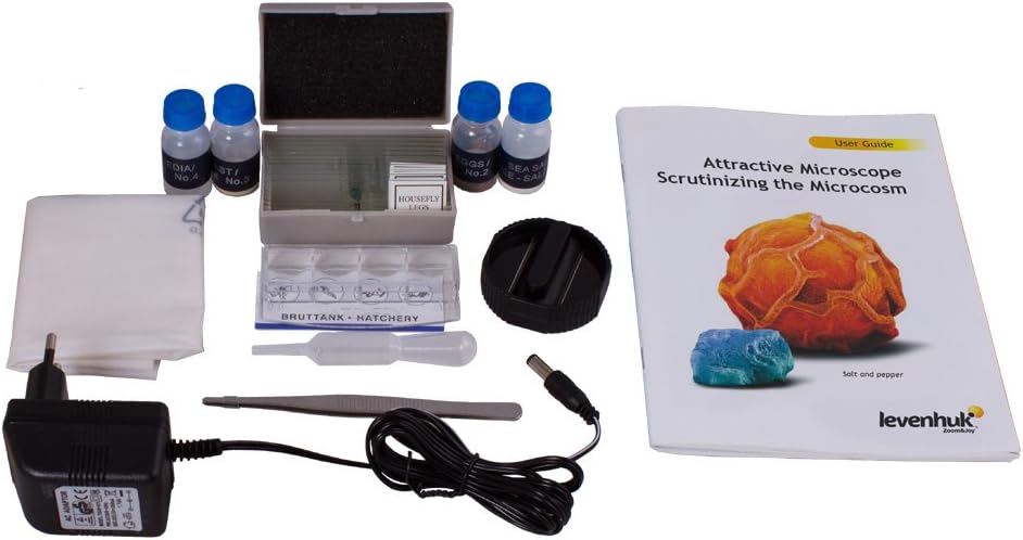 Levenhuk Rainbow 50L Amethyst Wissenschafts- und Bildungsset mit Tragbarem Biologischen Mikroskop mi