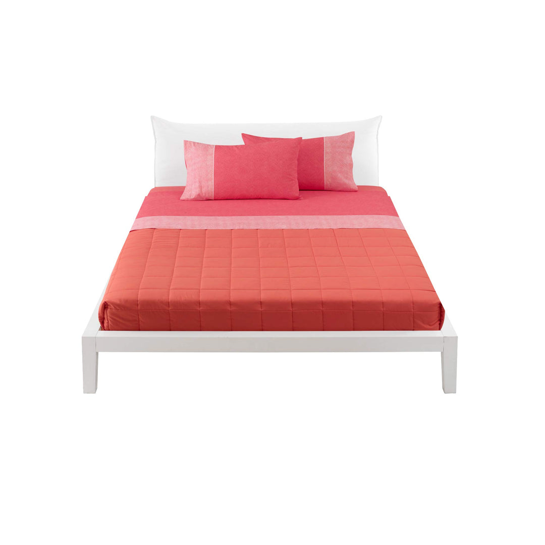 Bassetti Bettwäsche-Set für Doppelbett, 100 % Baumwolle, Oberlaken 240 x 280 cm, Spannbettlaken 175