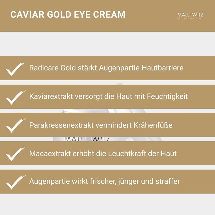 Malu Wilz Kosmetik Caviar Gold Eye Cream 15 ml