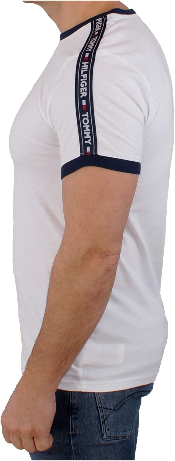 Tommy Hilfiger Herren T-Shirt S Weiss, S Weiss