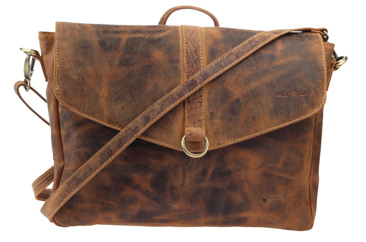 Greenburry Vintage Umhängetasche Leder 35 cm