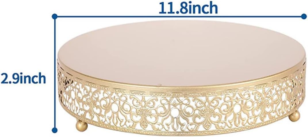 Goldkuchenstand Metall Cupcake Display Stand Glossy Metallic Finish Holder für Hochzeit Geburtstag N