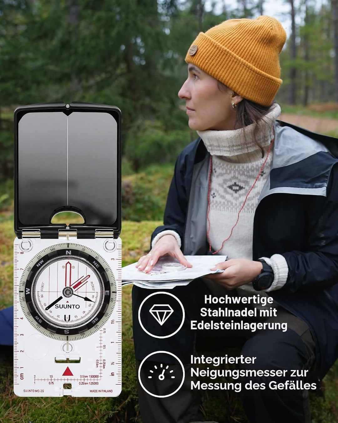 SUUNTO MC-2 Kompass: Erstklassiger Kompass für Profis und ambitionierte Wanderer