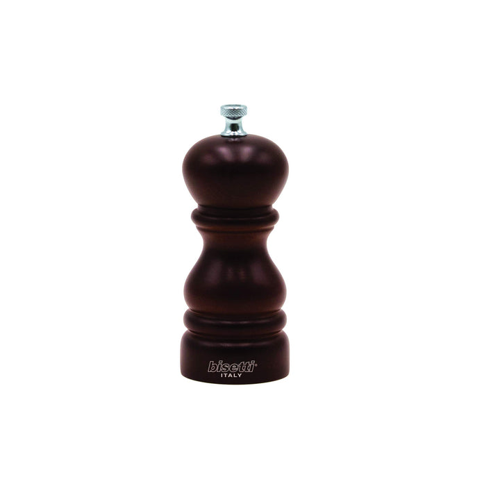 Bisetti 6150T Pfeffermühle, Buche / Nussbaum, 13 cm
