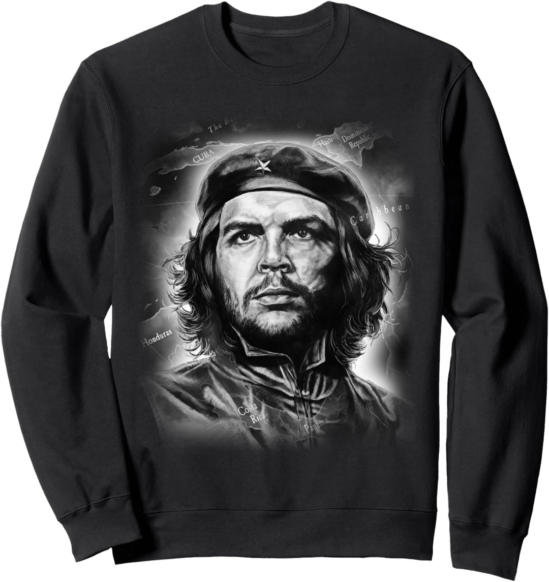 Che Guevara Porträt mit Revolutionskarte Sweatshirt
