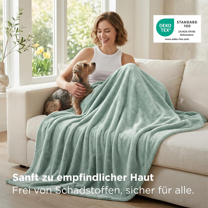 BEDSURE Kuscheldecke Flauschig Decke Fleecedecke - Wohndecke Warm Winter Weich, Sofadecke XL, Gesche