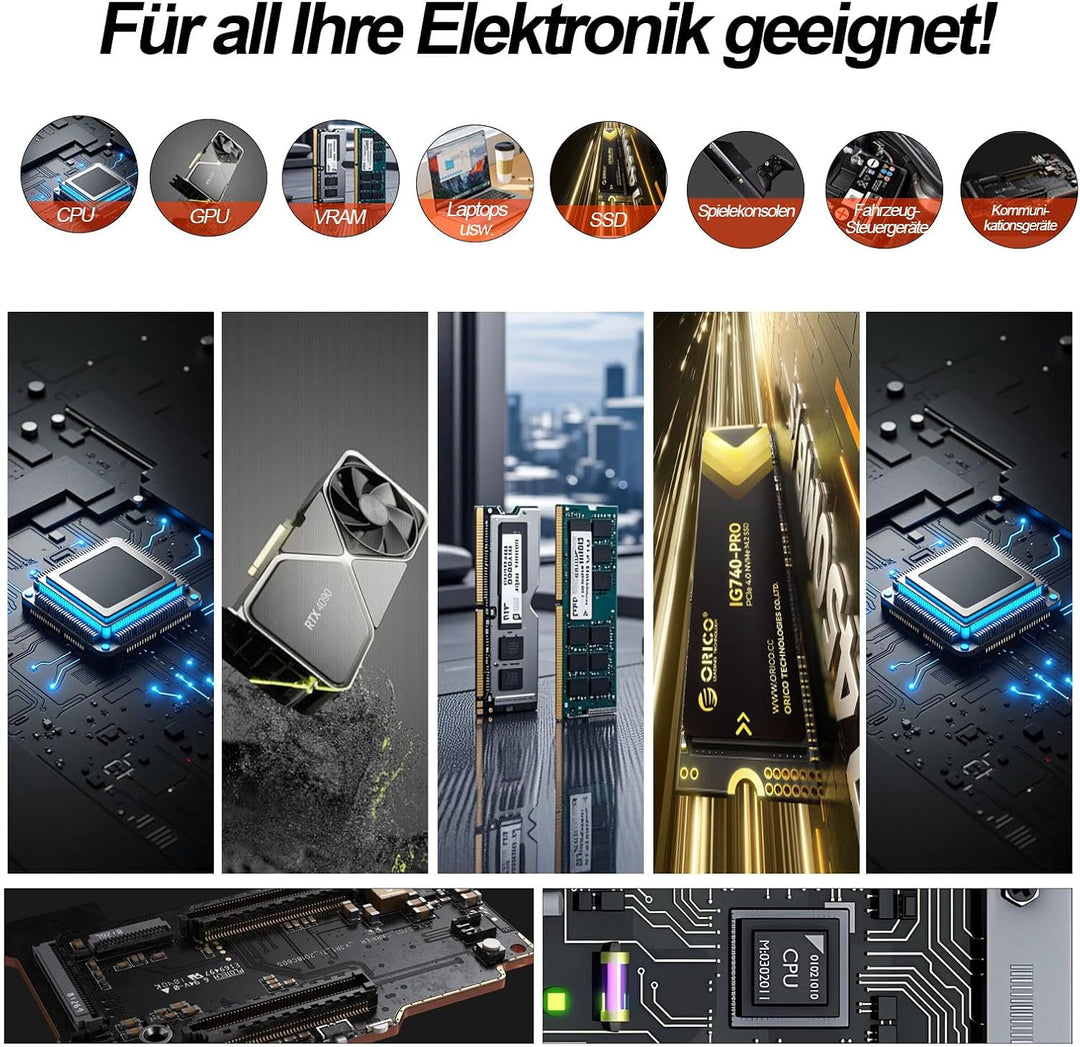 Thermal Putty 20g - >15W/mK Professioneller Ersatz für Wärmeleitpaste &amp; Wärmeleitpads, Elektrisch Ni