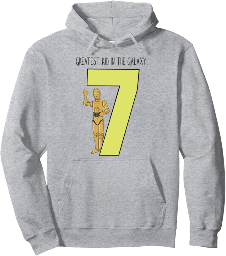 Star Wars C-3PO Greatest Seventh Birthday Pullover Hoodie