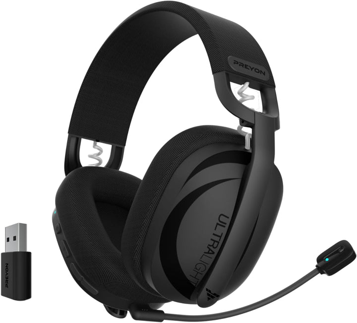 PREYON Tornado Fly, Funk-Kopfhörer, Gaming, Arbeit, Ohrbügel, Bluetooth, PC, Konsole, Smartphone, Sc