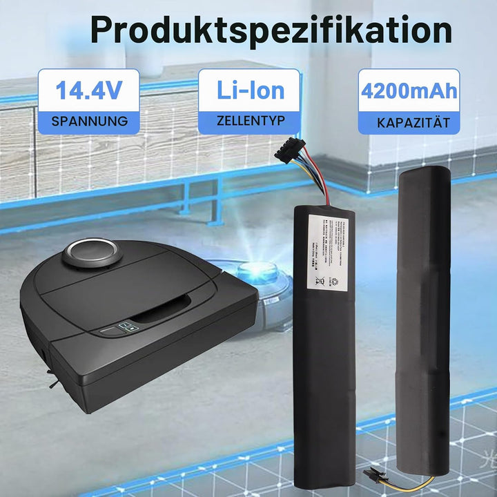 14,4 V Lithium-Ionen-Ersatzakku Kompatibel mit Neato, Akku für Neato Botvac D3 D4 D5 D6 D7 D3+ D5+ D
