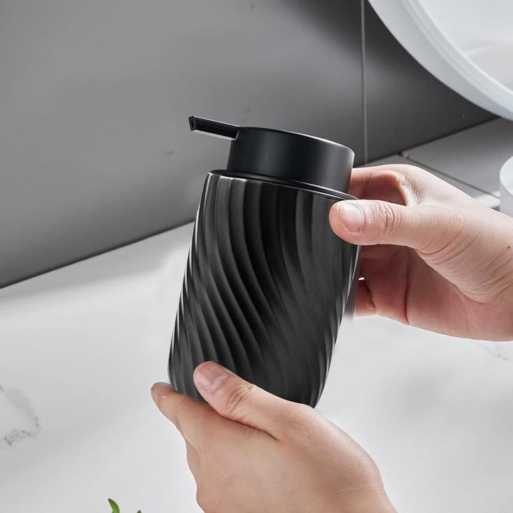 Soap Dispenser, 340 ml Ceramic Soap Dispenser,Dispenser with Large Pump Head,Refillable Hand Soap Po