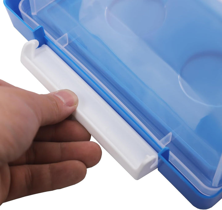 4er-Set Stapelbar Aufbewahrungsboxen mit Deckel I Transparente Lego Sortierbox aus PP I Spielzeugkis