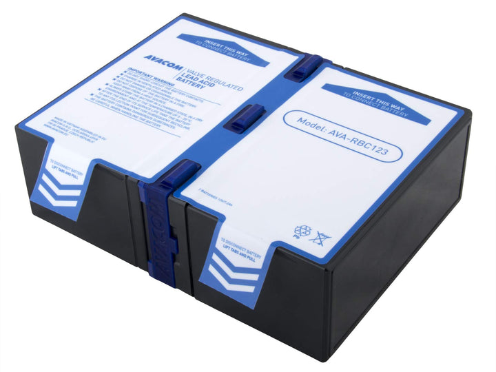 AVACOM Ava-RBC123 Ersatzbatterie für APC: RBC123. Akku für USV - Besteht aus dem Long Brand Premium-