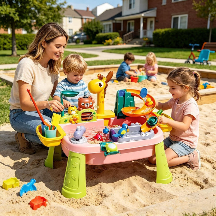 Wassertisch – 23,2 Zoll Grosser Kinder-Wasserspieltisch Für Kleinkinder Im Alter Von 1 Bis 5 Jahren