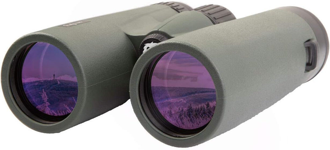 Fichtelberg - 8x42 Fernglas inkl. Zubehör - mit Porro-Prismen (BaK-4) - lichtstarkes Fernglas für Wa