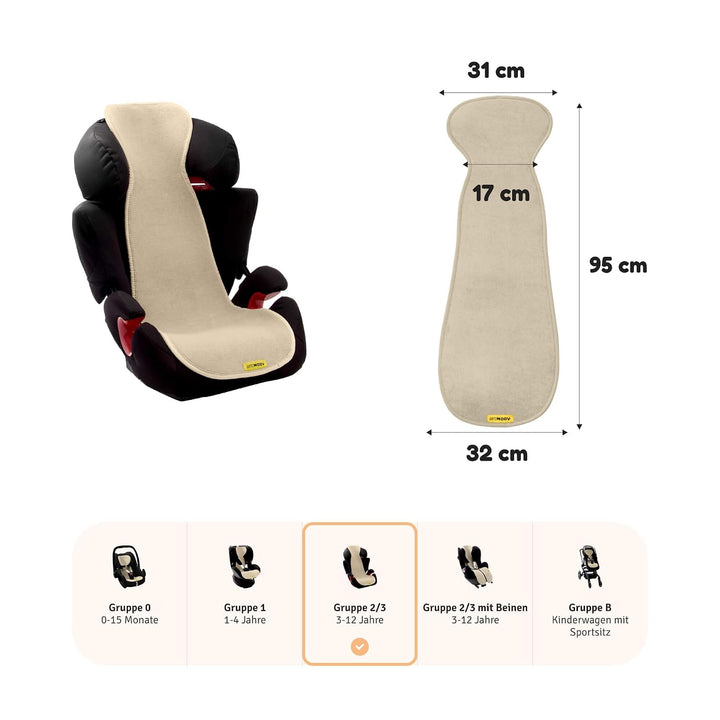 Aeromoov - Baby Sitzauflage Air Layer - Einlage Für Autositz oder Kinderwagen - Gruppe 2/3 - Antisch