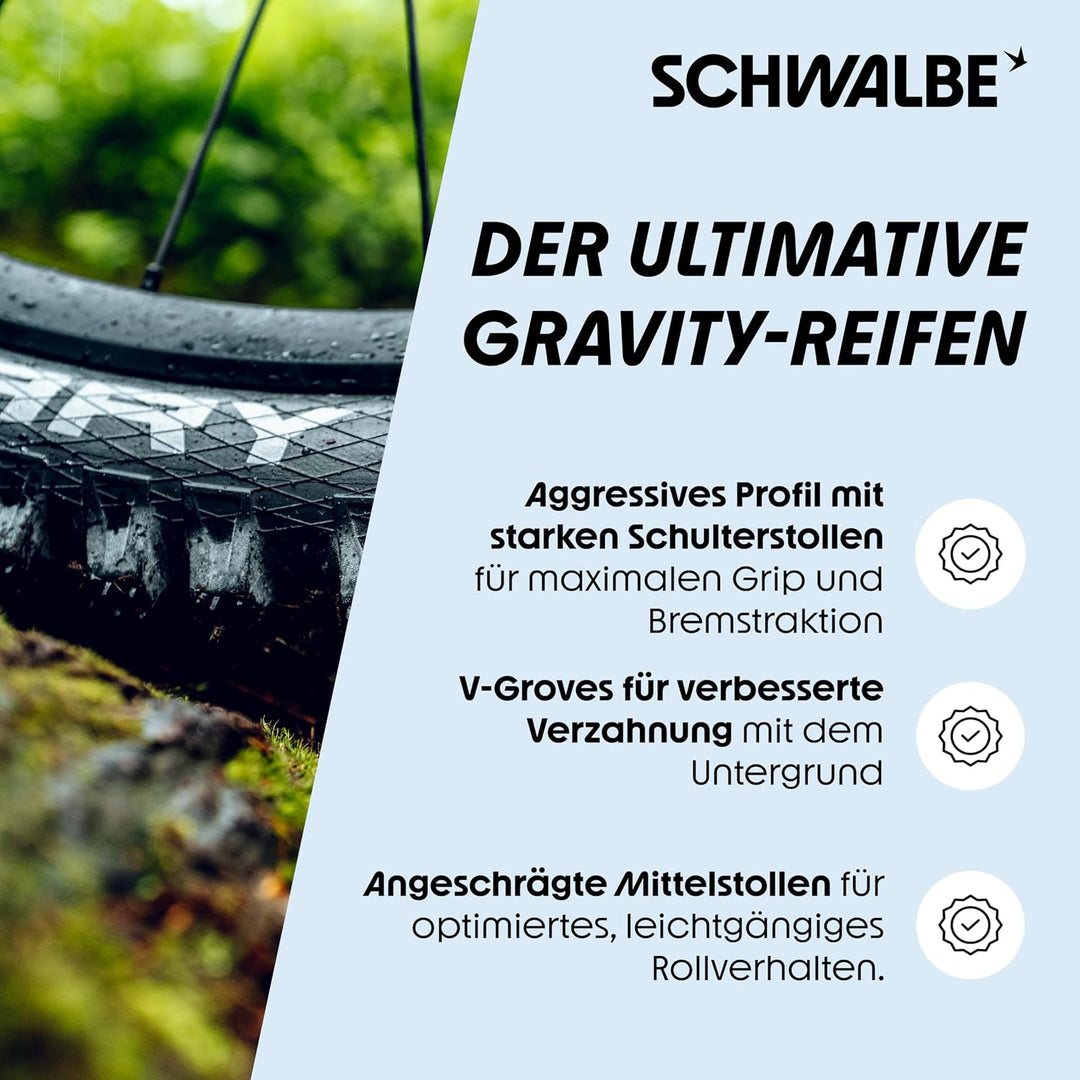 Schwalbe Magic Mary MTB Reifen – Downhill &amp; Enduro Fahrradreifen 26, 27.5 &amp; 29 Zoll - TLE/TLR/Tube f