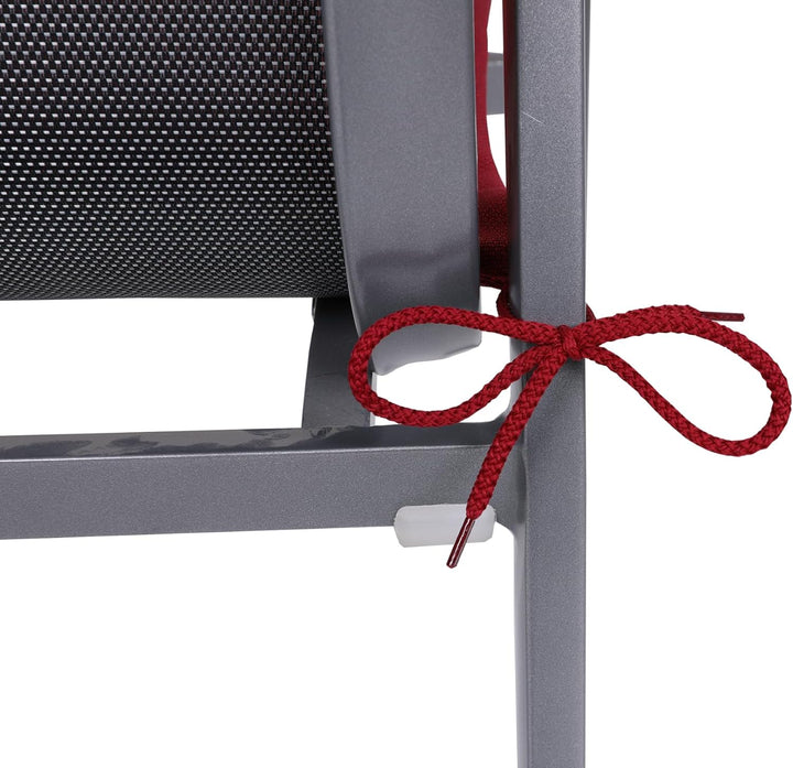 GO-DE Sitzkissen Dora, 4er-Set, Uni kirschrot Sitzkissen DORA Rot 4, Sitzkissen DORA Rot 4