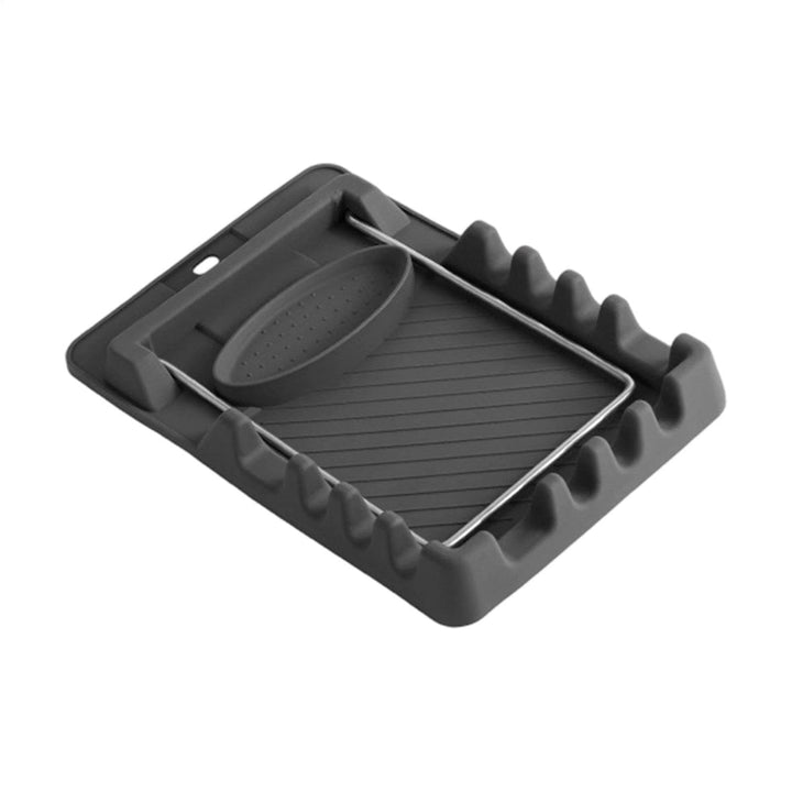 Cooking Spoon Rest - Folding Utensil Holder, Pot Lid Storage Rack Organizer