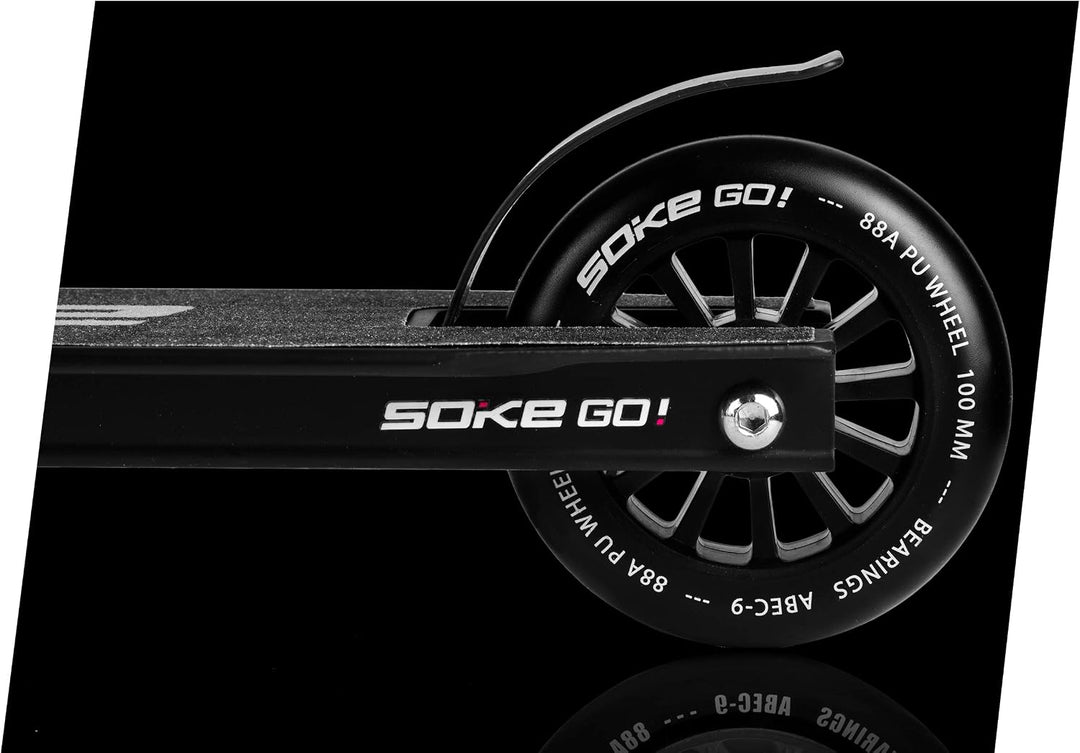 SOKE Stunt Scooter GO! Kick-Scooter mit ABEC 9 Kugellager Tretroller Trick Roller für Erwachsene und