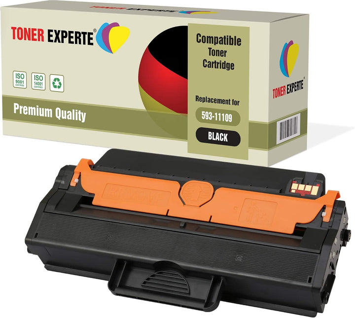 TONER EXPERTE® 2 Toner kompatibel für Dell 593-11109 B1260dn B1265dfw B1265dnf B1200 Serie (2500 Sei