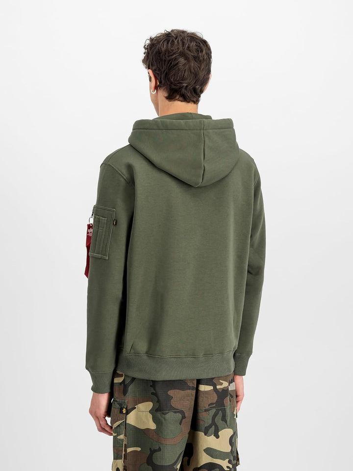 Alpha Industries Herren Alpha Industries Alpha Label Hoody Kapuzensweat für Herren Kapuzenpullover (