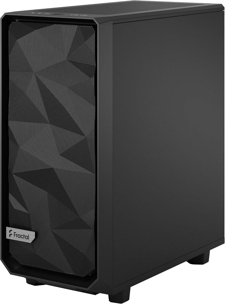 Fractal Design Meshify 2 Compact Black ATX Flexible High-Airflow Dark Tinted Tempered Glass Window M