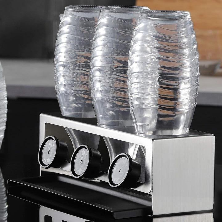 YIGII Flaschenhalter für SodaStream - Premium Abtropfhalter aus Edelstahl Abtropfständer mit Abtropf