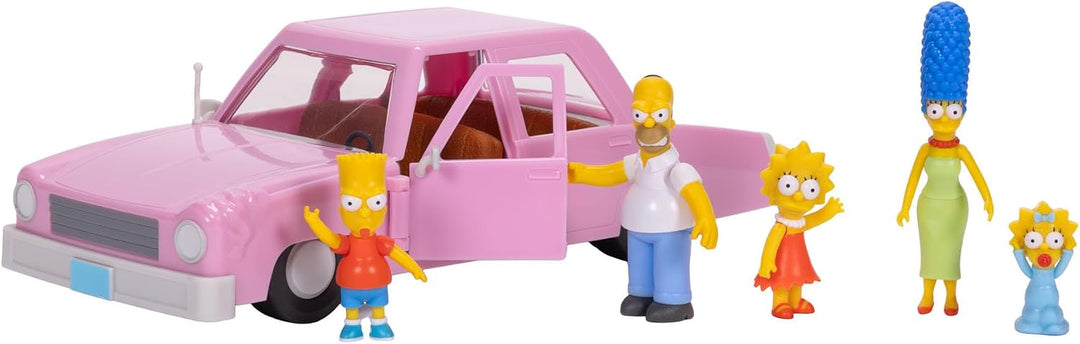 The Simpsons Familienfiguren mit Limousine Fahrzeug Spielset