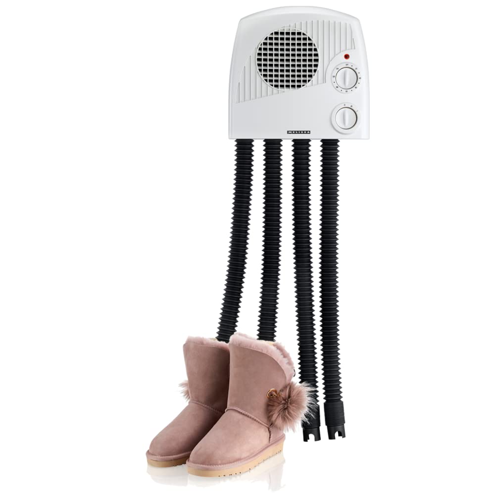 Melissa 16540012 Schuhtrockner, 350 Watt, für 2 Paar Schuhe, Stiefel, Wirkt Geruchs- und Bakterienbi