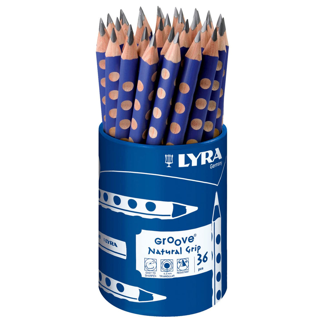 Lyra Groove Jumbo Graphitstift, blau lackiert, RD36, blau