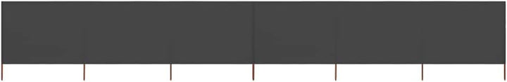Gecheer Faltbarer Windschutz 800 x 80 cm Grau | füt Strand, Camping und Garten, Vliesstoff und Holzp