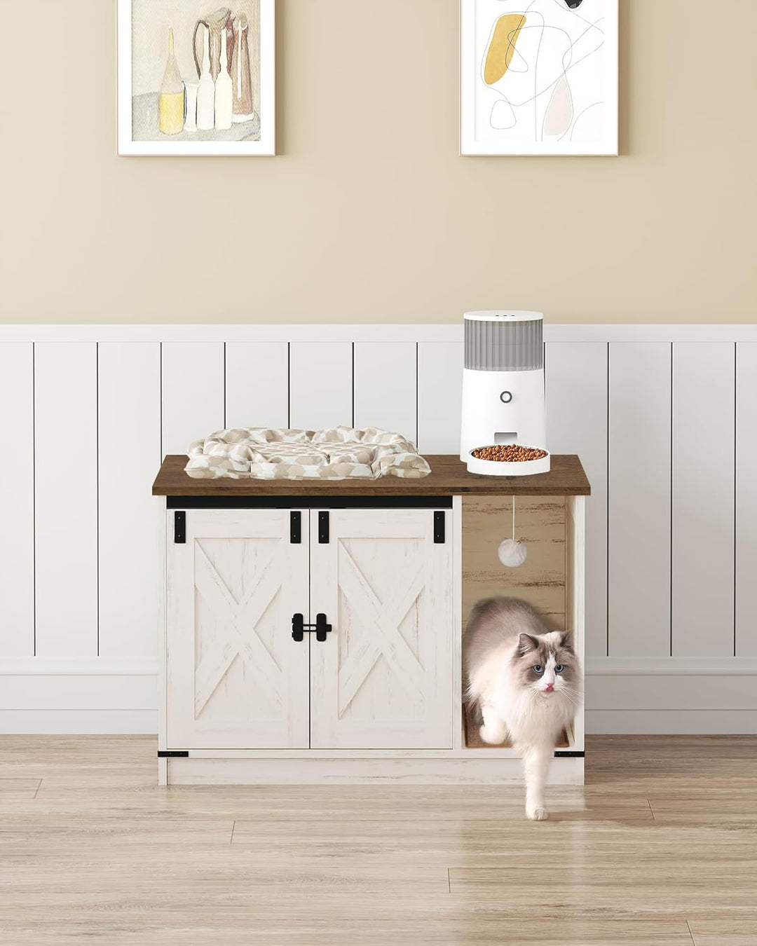 Hzuaneri Katzenschrank, Katzentoilette, Katzenklo Schrank, Versteckte Katzentoilette Kabinett Möbel