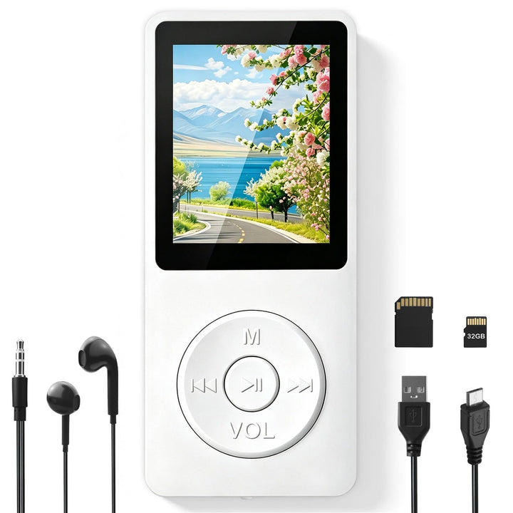 32GB MP3 Player - Bluetooth 5.3 mit 1.8" TFT Farbbildschirm