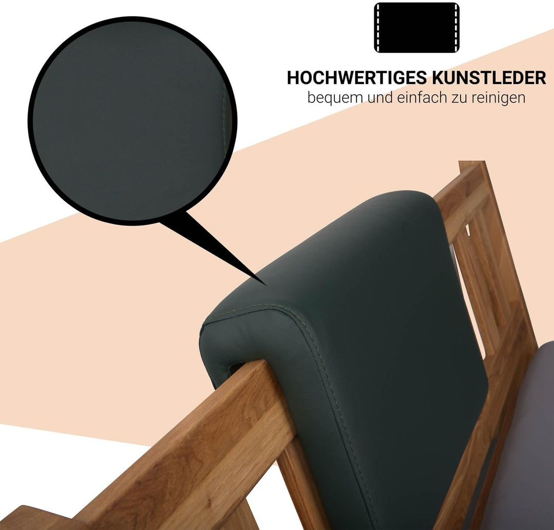Staboos 2er Set Polsterkissen Steckkissen Bett Kopfteil, Grün, Grün