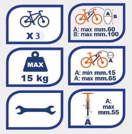 3X Fahrradträger/Dachfahrradträger/Fahrradhalter Orion abschliessbar