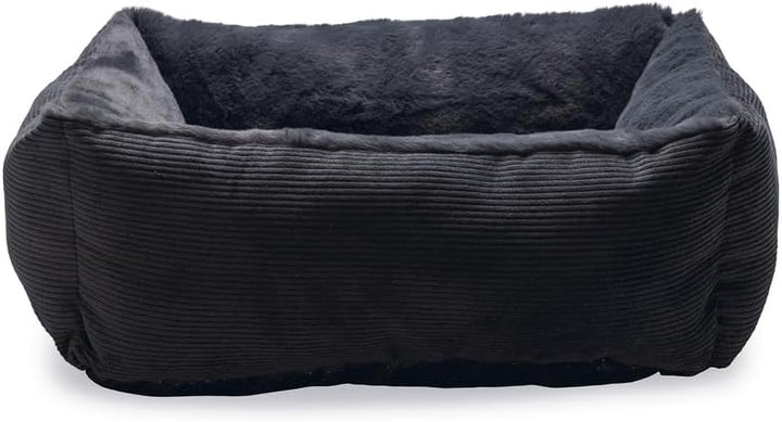 Beeztees Moza, Katzenbett, Plusch, Anthrazit, 48X37X15 cm Anthrazit 48X37X15 cm, Anthrazit 48X37X15