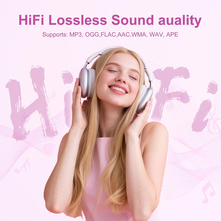 SWOFY 128GB MP3-Player mit Bluetooth 5.3-2,4-Zoll Touchscreen, HiFi-Klang, integrierter Lautsprecher