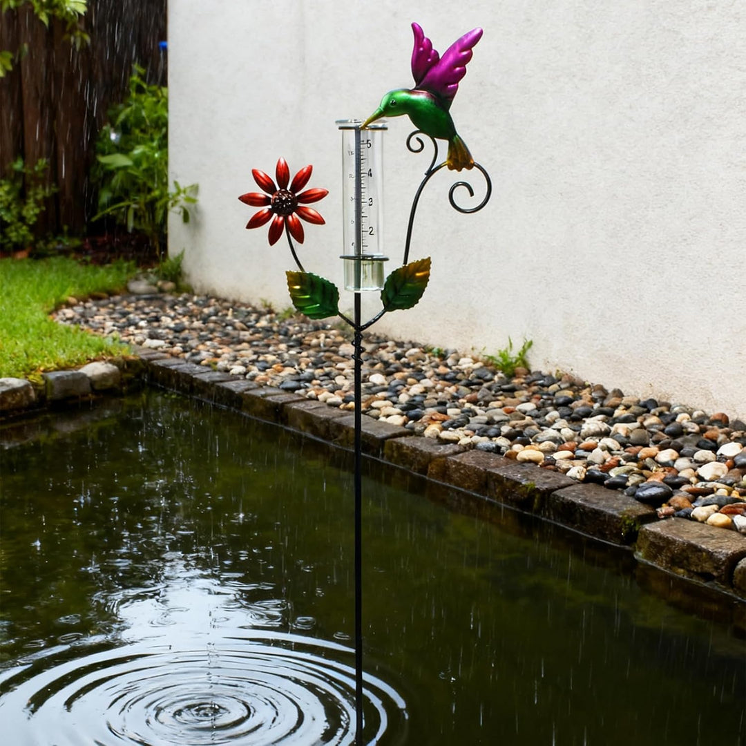 Regenmesser für Garten Niederschlagsmesse Regenwassermessung Gartendeko