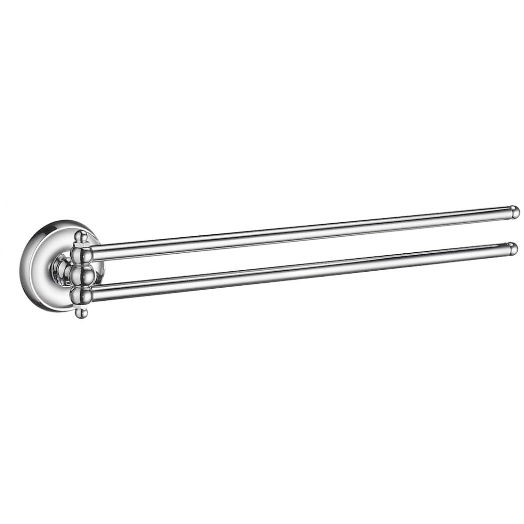 SMEDBO SME_K226 Handtuchhalter mit Schwingarm Villa, Messing, silber 44 x 3.8 x 7 cm Silber, 44 x 3.