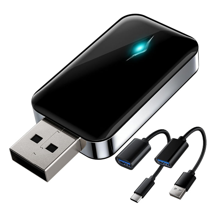 Wireless Adapter für CarPlay, Superschnelle Upgrade von Wired auf Wireless, Plug und Play, Mini &amp; St