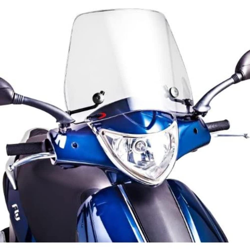 Puig 6533W Windschutzscheibe Traffic Piaggio New Fly Transparent / Klar