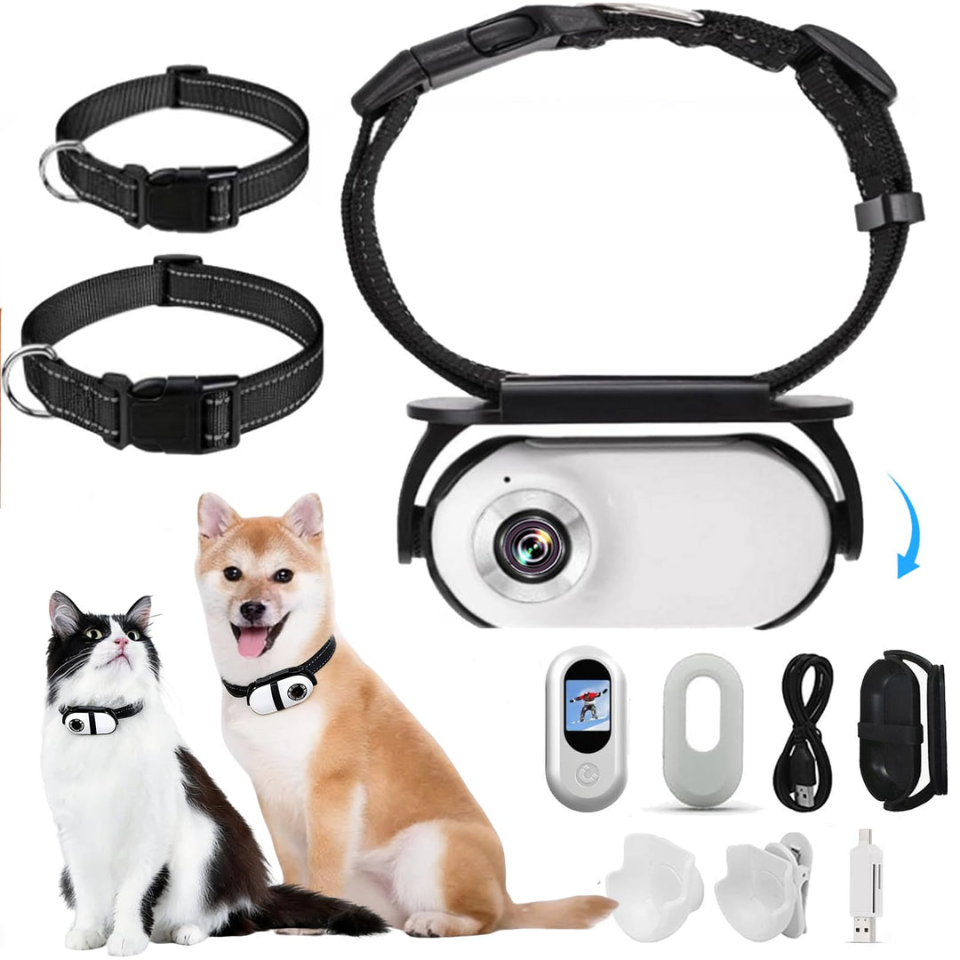 1080P Katzen-Kamera-Halsband – kabellose Mini-Sportkamera mit Videoaufnahme, kleine Action-Kamera fü